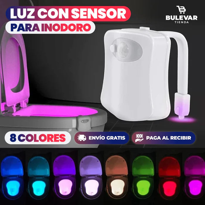 Luz con sensor para inodoro